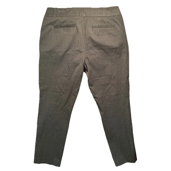 LOFT Curvy Skinny Ankle Fitted With Stretch Charcoal Gray Women’s Pants Size 14 - Picture 6 of 8